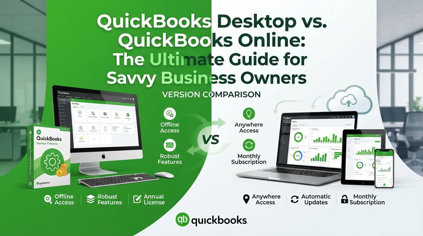QuickBooks Desktop vs QuickBooks Online